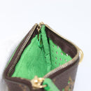 LOUIS VUITTON Monogram Perfo Pochette Cles Coin Purse Green M95186 Auth am13375M-17