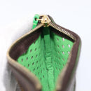 LOUIS VUITTON Monogram Perfo Pochette Cles Coin Purse Green M95186 Auth am13375M-18