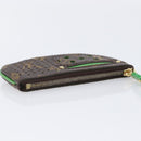 LOUIS VUITTON Monogram Perfo Pochette Cles Coin Purse Green M95186 Auth am13375M-6