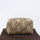 GUCCI Whale Pattern Pouch Canvas Brown Gold 29595 Auth am13376V-18