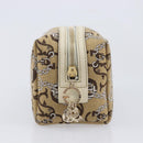 GUCCI Whale Pattern Pouch Canvas Brown Gold 29595 Auth am13376V-5