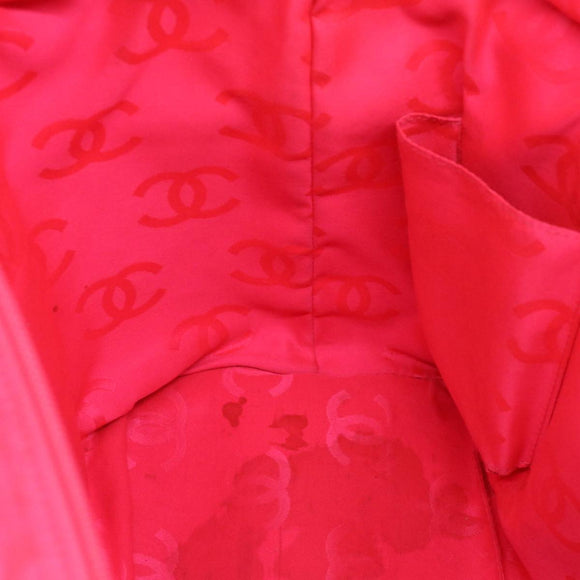 CHANEL Cambon Line Tote Bag Pink Gray CC Auth am3204