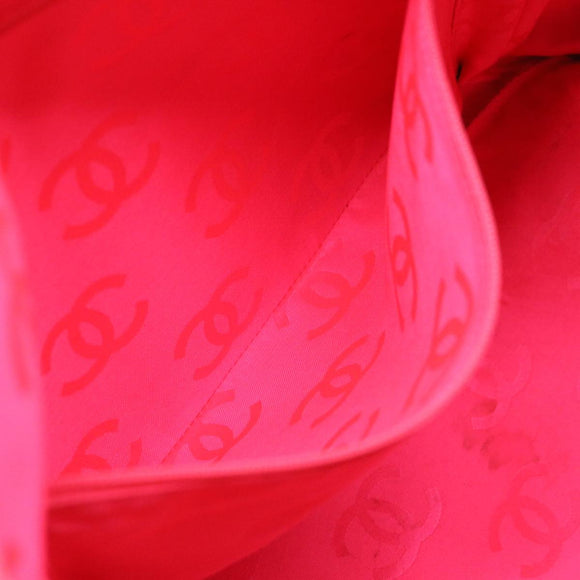 CHANEL Cambon Line Tote Bag Pink Gray CC Auth am3204