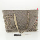 CHANEL Cambon Line Tote Bag Pink Gray CC Auth am3204-12