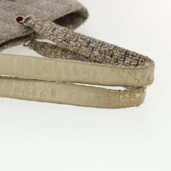 CHANEL Cambon Line Tote Bag Pink Gray CC Auth am3204