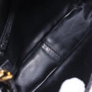 BALLY Matelasse Chain Shoulder Bag Leather Black Auth am3215V-20
