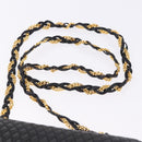 BALLY Matelasse Chain Shoulder Bag Leather Black Auth am3215V-8