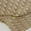 Christian Dior Trotter Canvas Chain Tote Bag PVC Leather Beige Auth am3502-9