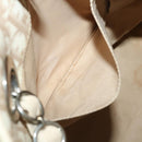 Christian Dior Trotter Canvas Chain Tote Bag PVC Leather Beige Auth am3502-20