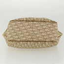 Christian Dior Trotter Canvas Chain Tote Bag PVC Leather Beige Auth am3502-5