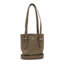 LOUIS VUITTON Monogram Satin Little bucket Hand Bag Beige M92145 LV Auth am3521V-2