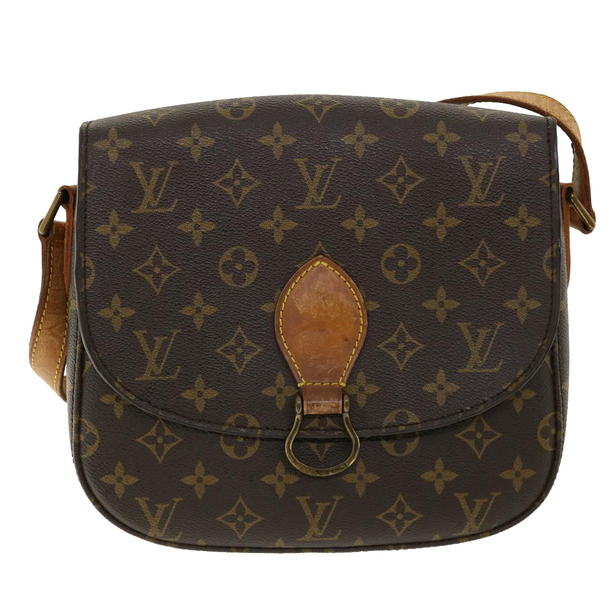 LOUIS VUITTON Monogram Saint Cloud GM Shoulder Bag M51242 LV Auth am3541