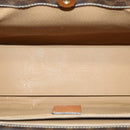 CELINE Macadam Canvas Hand Bag PVC Leather Brown Auth am3558V-9