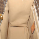 CELINE Macadam Canvas Hand Bag PVC Leather Brown Auth am3558V-19