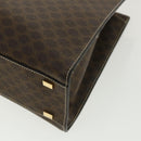 CELINE Macadam Canvas Hand Bag PVC Leather Brown Auth am3558V-8