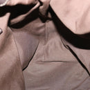 GUCCI GG Canvas Tote Bag Coated Canvas Beige Dark Brown Auth am3623-18