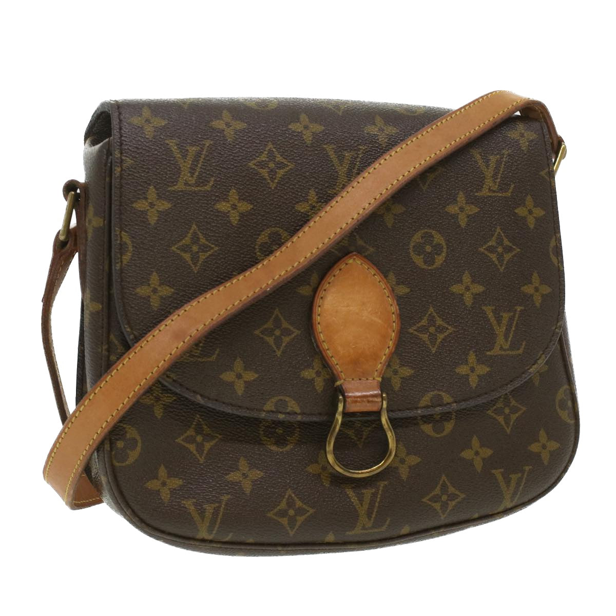 LOUIS VUITTON Monogram Saint Cloud GM Shoulder Bag Vintage M51242 LV Auth am3698