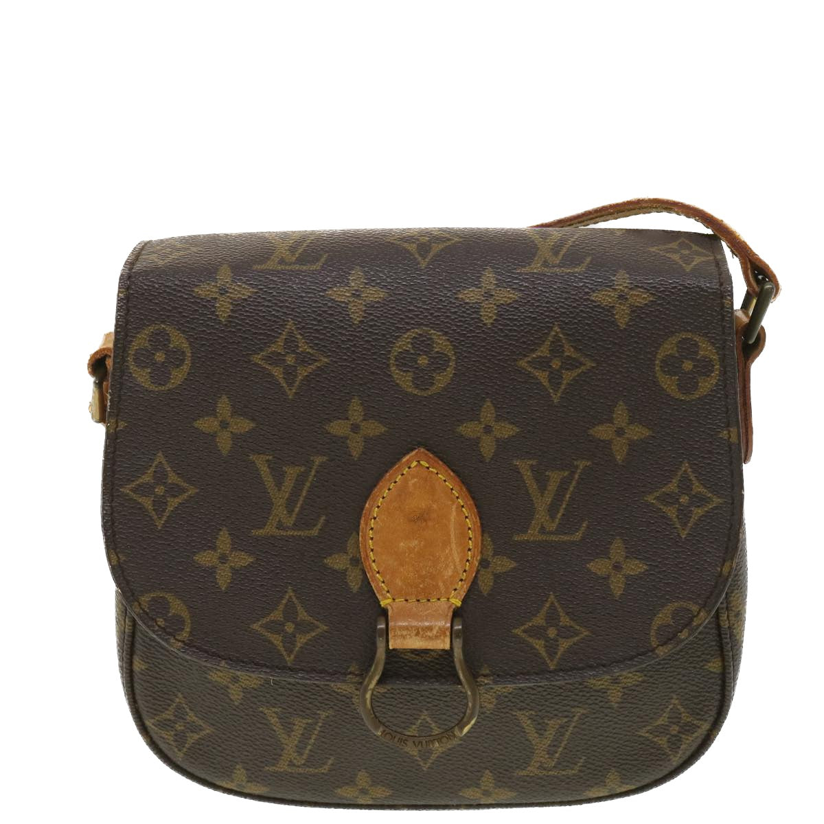 LOUIS VUITTON Monogram Saint Cloud MM Shoulder Bag M51243 LV Auth am3753