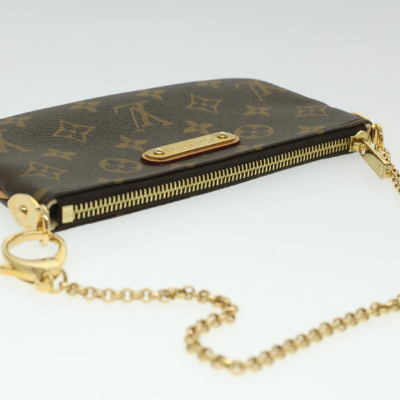 LOUIS VUITTON Monogram Chain Pochette Mira MM Accessory Pouch M60094 LV am3792SA