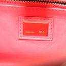 FENDI micro picaboo Hand Bag Leather 2way Orange Auth am3883-19
