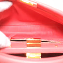 FENDI micro picaboo Hand Bag Leather 2way Orange Auth am3883-10