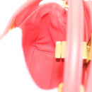 FENDI micro picaboo Hand Bag Leather 2way Orange Auth am3883-24