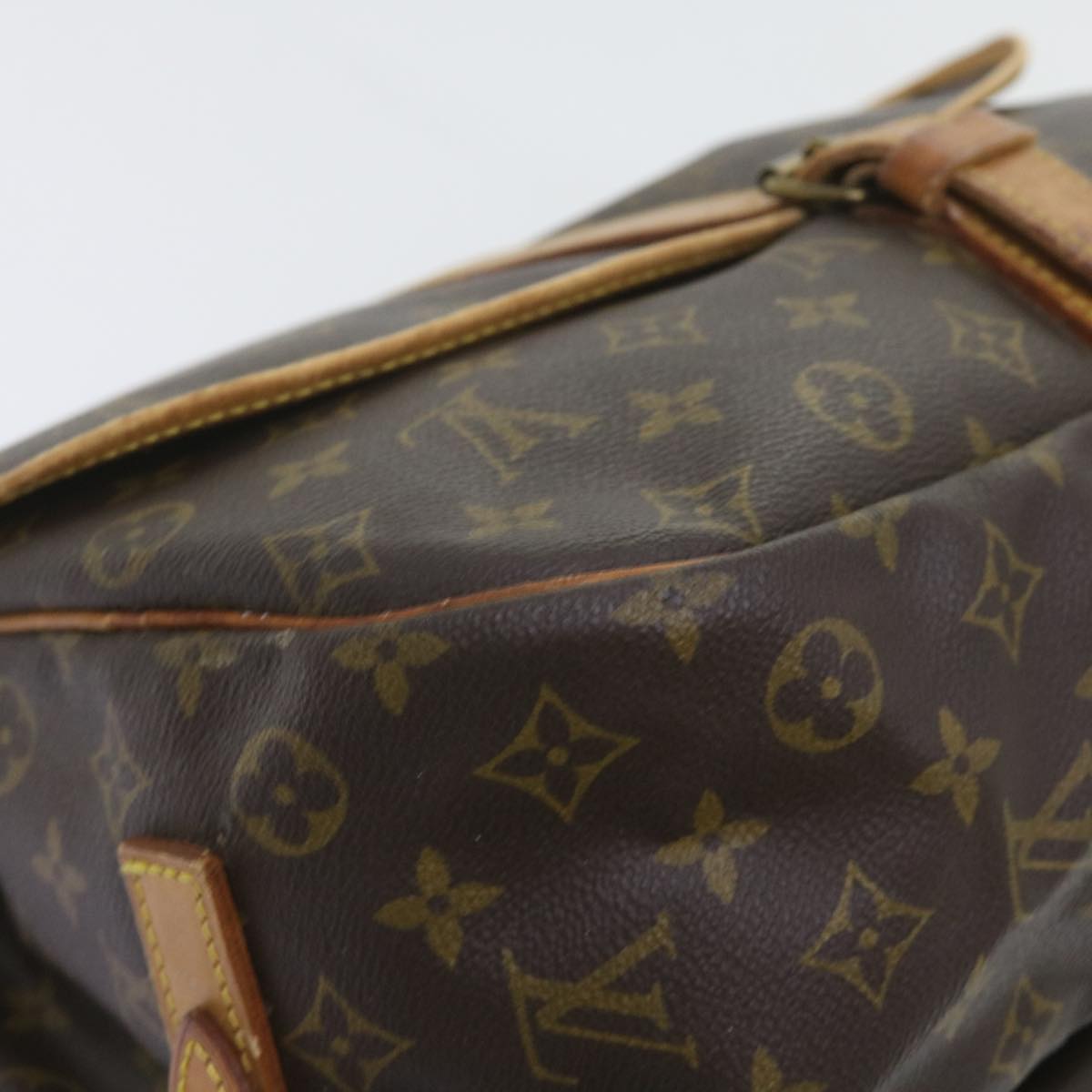 LOUIS VUITTON Monogram Saumur 35 Shoulder Bag M42254 LV Auth am3896