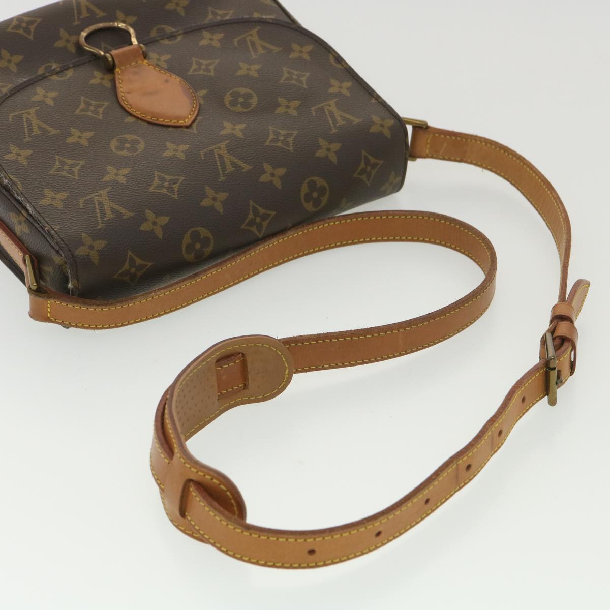 LOUIS VUITTON Monogram Saint Cloud GM Shoulder Bag M51242 LV Auth am3898