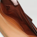 CELINE Macadam Canvas Travel Case PVC Leather Brown Auth am3943-11