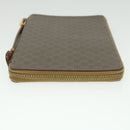 CELINE Macadam Canvas Travel Case PVC Leather Brown Auth am3943-4