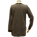 CELINE Sweatshirt Dress Cotton M Gray Black Auth am3981-3