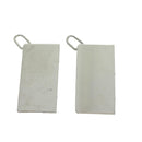 HERMES Necklace Charm Metal 2Set Silver Auth am3985-3