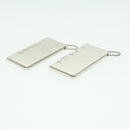 HERMES Necklace Charm Metal 2Set Silver Auth am3985-5