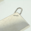 HERMES Necklace Charm Metal 2Set Silver Auth am3985-8