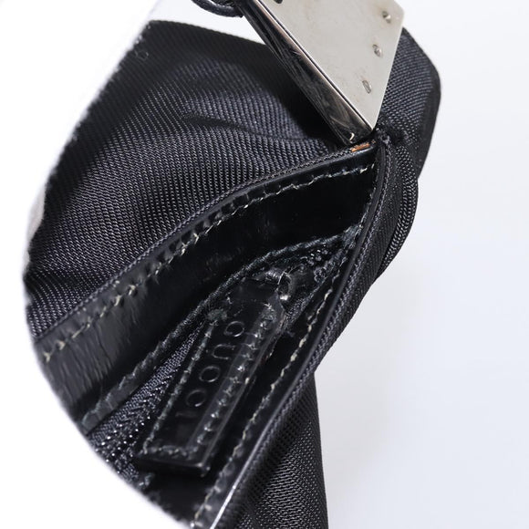 GUCCI Boston Bag Nylon Black 012 2122 0161 10 Auth am4144