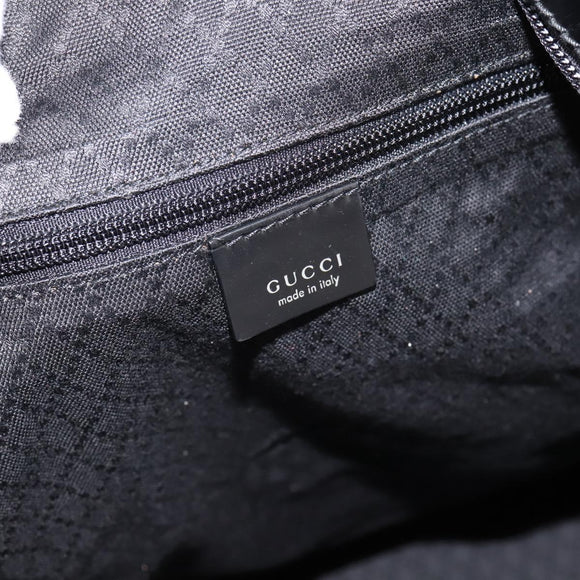 GUCCI Boston Bag Nylon Black 012 2122 0161 10 Auth am4144