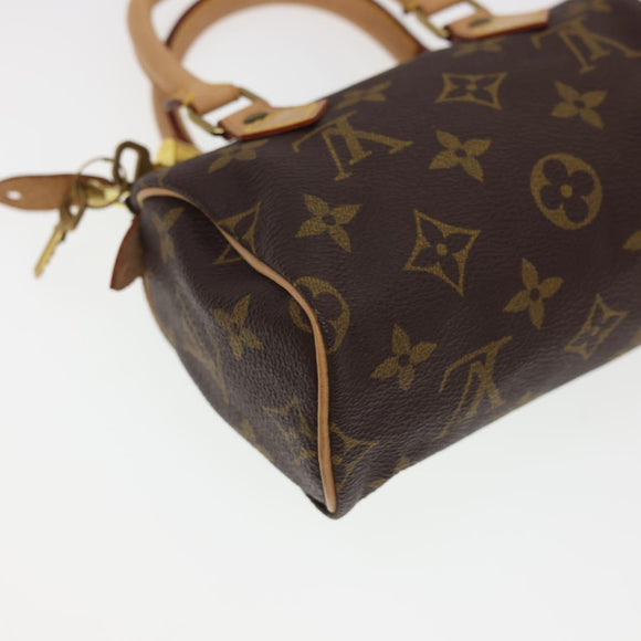 LOUIS VUITTON Monogram Mini Speedy Hand Bag M41534 LV Auth am4166SAV