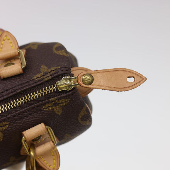 LOUIS VUITTON Monogram Mini Speedy Hand Bag M41534 LV Auth am4166SAV