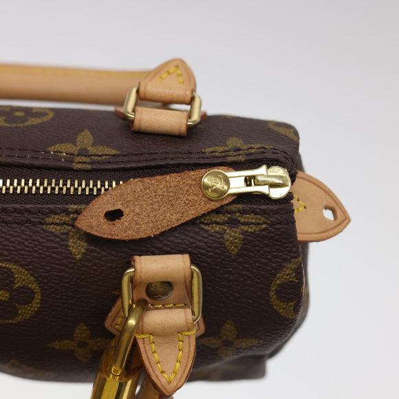 LOUIS VUITTON Monogram Mini Speedy Hand Bag M41534 LV Auth am4166SAV