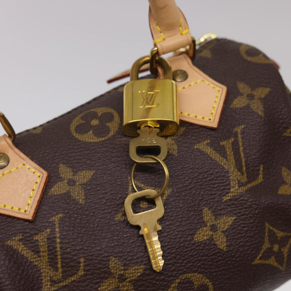 LOUIS VUITTON Monogram Mini Speedy Hand Bag M41534 LV Auth am4166SAV