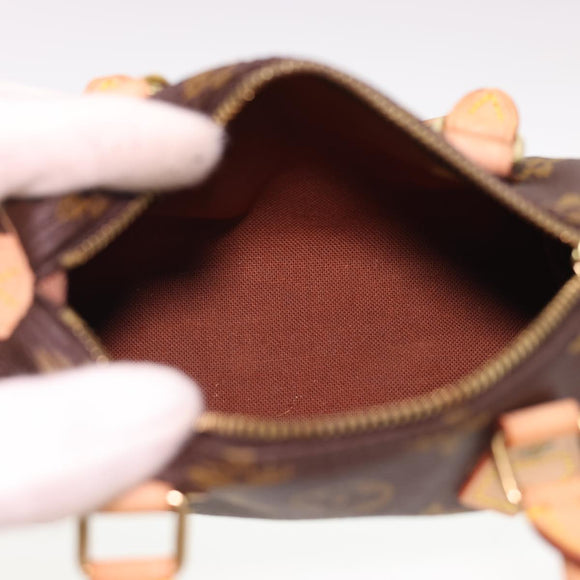 LOUIS VUITTON Monogram Mini Speedy Hand Bag M41534 LV Auth am4166SAV