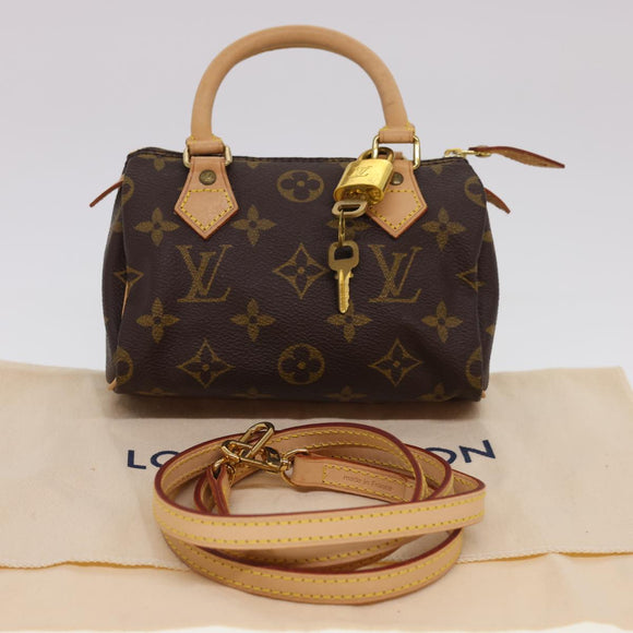 LOUIS VUITTON Monogram Mini Speedy Hand Bag M41534 LV Auth am4166SAV