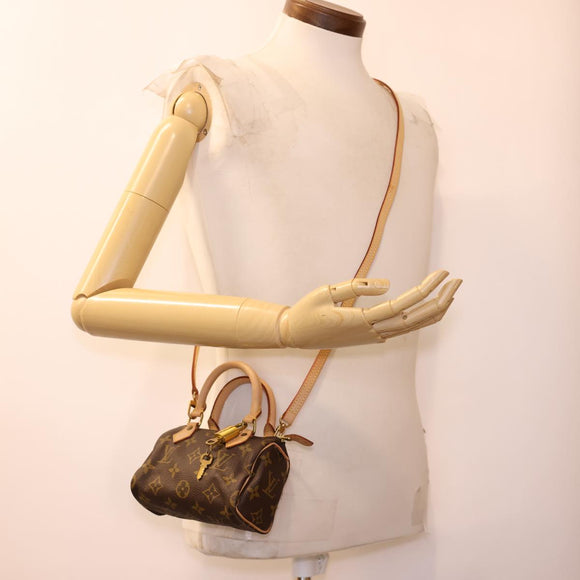 LOUIS VUITTON Monogram Mini Speedy Hand Bag M41534 LV Auth am4166SAV