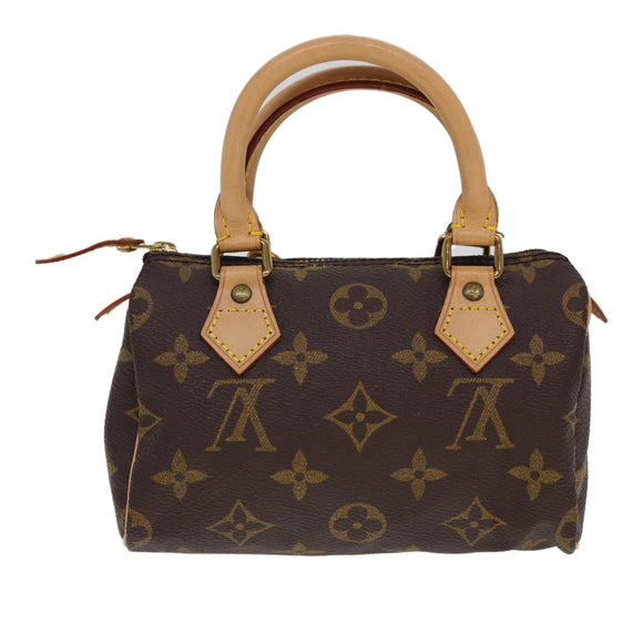 LOUIS VUITTON Monogram Mini Speedy Hand Bag M41534 LV Auth am4166SAV