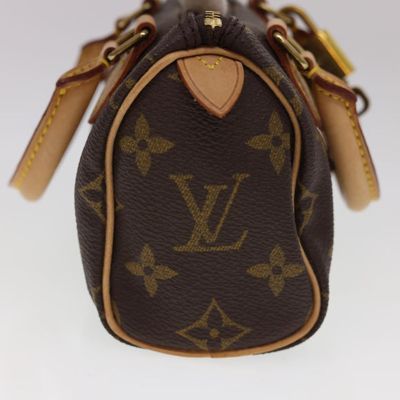 LOUIS VUITTON Monogram Mini Speedy Hand Bag M41534 LV Auth am4166SAV
