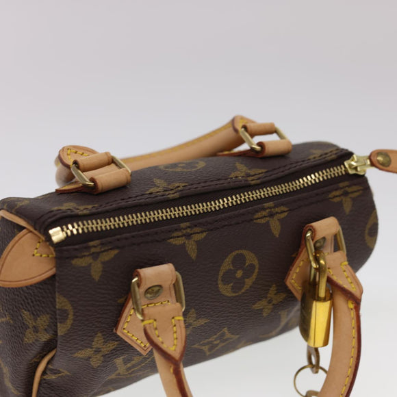 LOUIS VUITTON Monogram Mini Speedy Hand Bag M41534 LV Auth am4166SAV