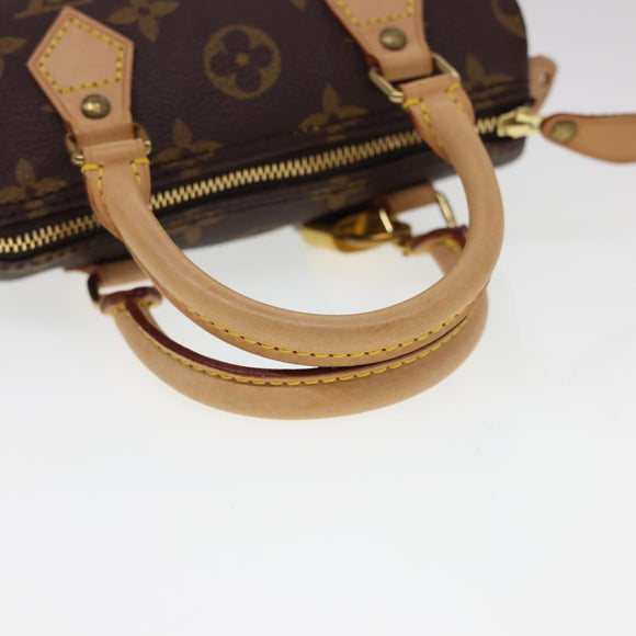 LOUIS VUITTON Monogram Mini Speedy Hand Bag M41534 LV Auth am4166SAV