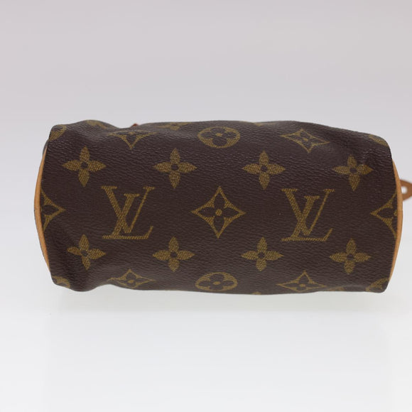 LOUIS VUITTON Monogram Mini Speedy Hand Bag M41534 LV Auth am4166SAV