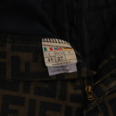 FENDI Zucca Canvas Pants Polyester Cotton XL Brown Black Auth am4242-5