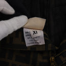 FENDI Zucca Canvas Pants Polyester Cotton XL Brown Black Auth am4242-6